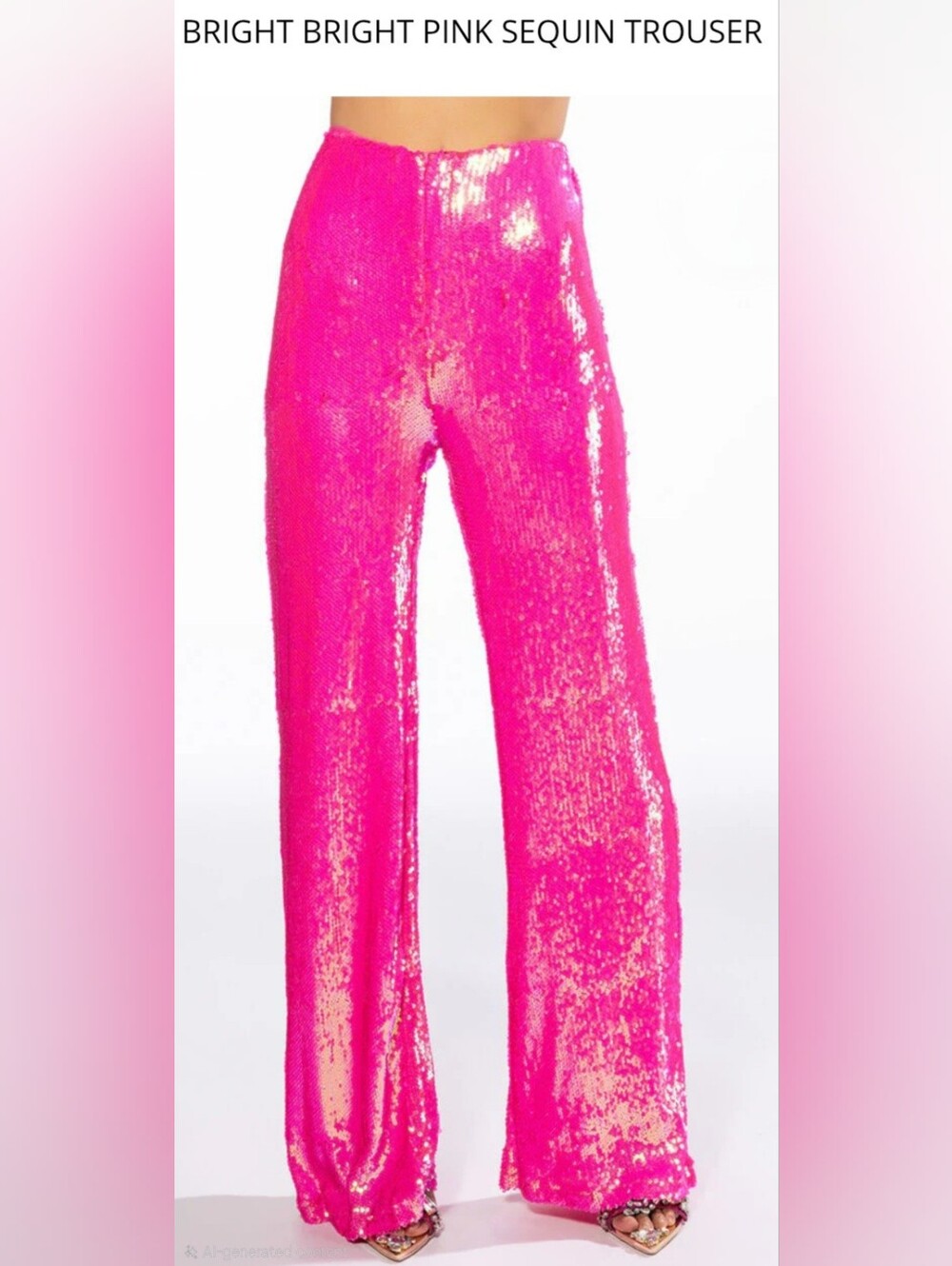 AKIRA Radiant Pink Sequin Pants